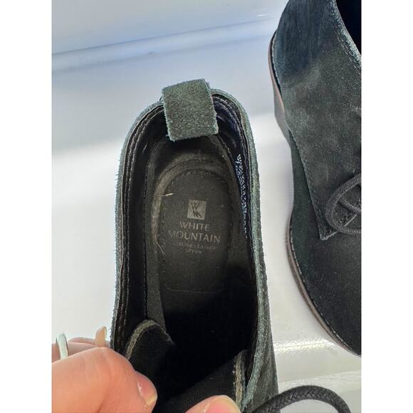 Black Suede, Lambert,Wedge, Ankle Bootie,Witchy, Goth, Whimsical,Size 7.5, - Picture 5 of 7